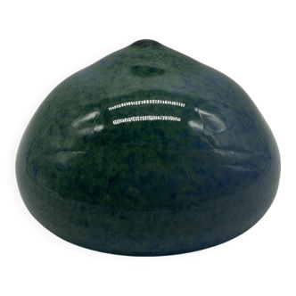 Hand-turned stoneware spinning top