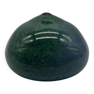 Hand-turned stoneware spinning top