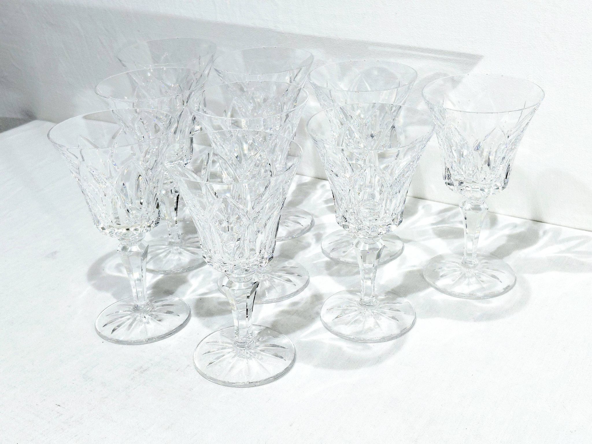 9 verres a vin rouge st louis modèle camargue