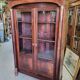 Empire library showcase in mahogany