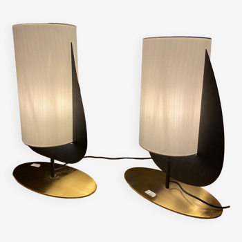 Pair of Dutch design table lamps.
