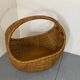Lit bébé panier vintage en osier et bambou attribué à Gebroeders Jonkers pour Noordwolde, Pays-Bas, 1960