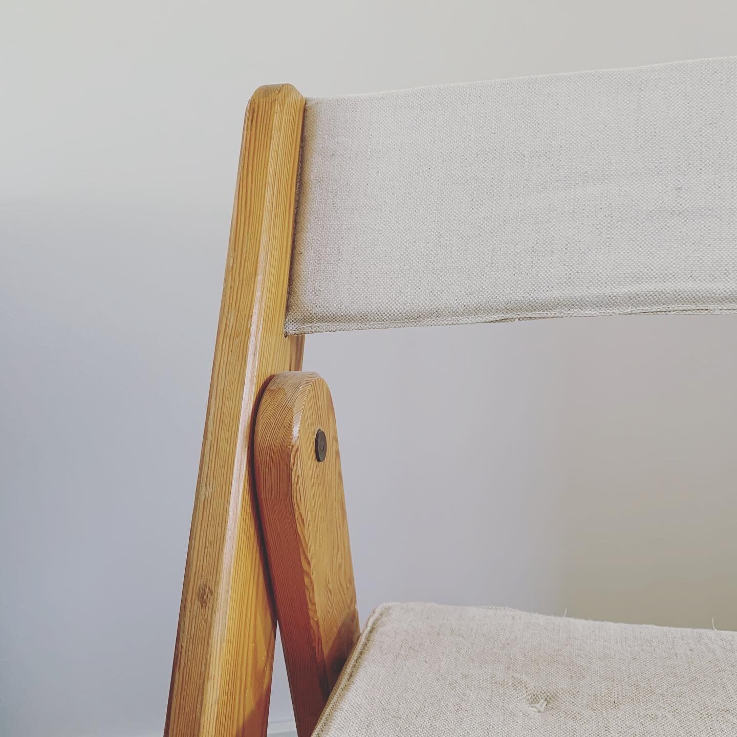 IKEA KON-TIKI folding chairs, set of 2. Designed by Gillis Lundgren, 1975.