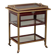 Antique Art Nouveau sideboard in mahogany and brass, Italy, 20th century.