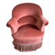 Pink velvet toad chair