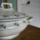 Old tureen in earthenware iron earth Alexandra