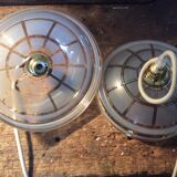 Vintage opaline suspension duo