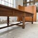 Solid walnut farmhouse castle table 1900 XXL
