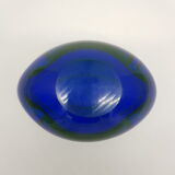 Empty ashtray geode pocket blue Sommerso
