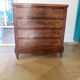 Antique oak burr chest of drawers - 4 drawers - marquetry inlay from the early 21st century
