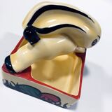 Rabbit Ashtray • Empty Pocket • Earthenware • Art Deco • Ditmar Urbach • 1930