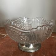 Coupe à fruit sur pied métal