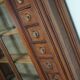 Large Antique German Pitch Pine Corner Apothecary Cabinet / Vitrine ca 1900s