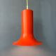 Suspension vintage cône Raak orange