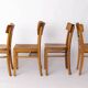 Set of 4 Vintage “Frankfurter” Dining Chairs – Beech Wood – Germany 1950s