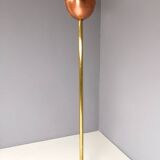 Brass, Copper and Black Marble Floor Lamp "Lampione" by Carmelo La Gaipa