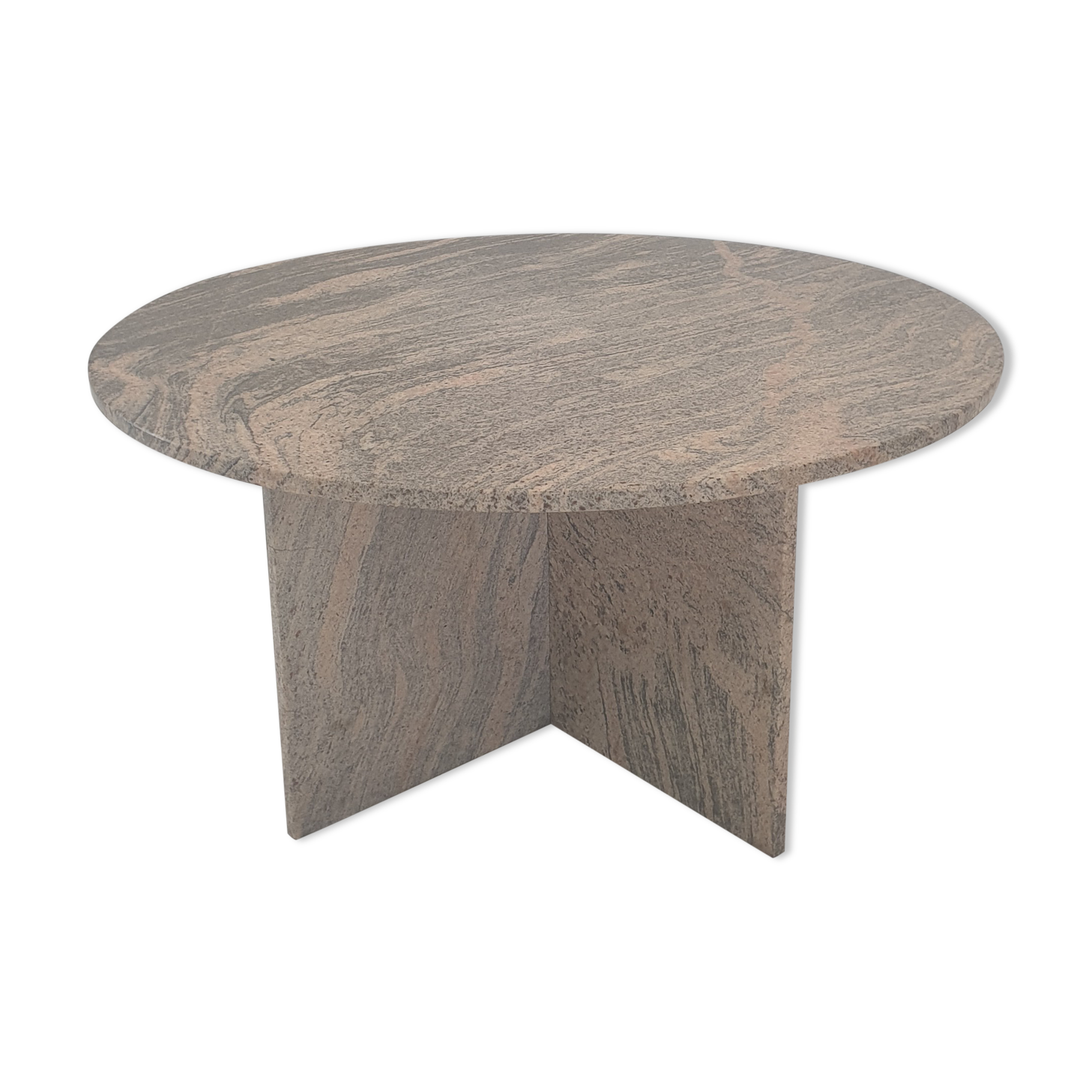 Round Italian Coffee Table, 1980's