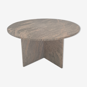 Table basse ronde italienne, années 1980