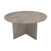 Table basse ronde italienne, années 1980