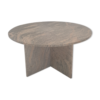 Table basse ronde italienne, années 1980