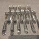 11 silver-plated oyster forks by Christofle Villeroy