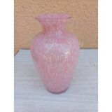 Glass vase signed "La Rochère"