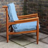 Midcentury teak lounge armchair by Scandart