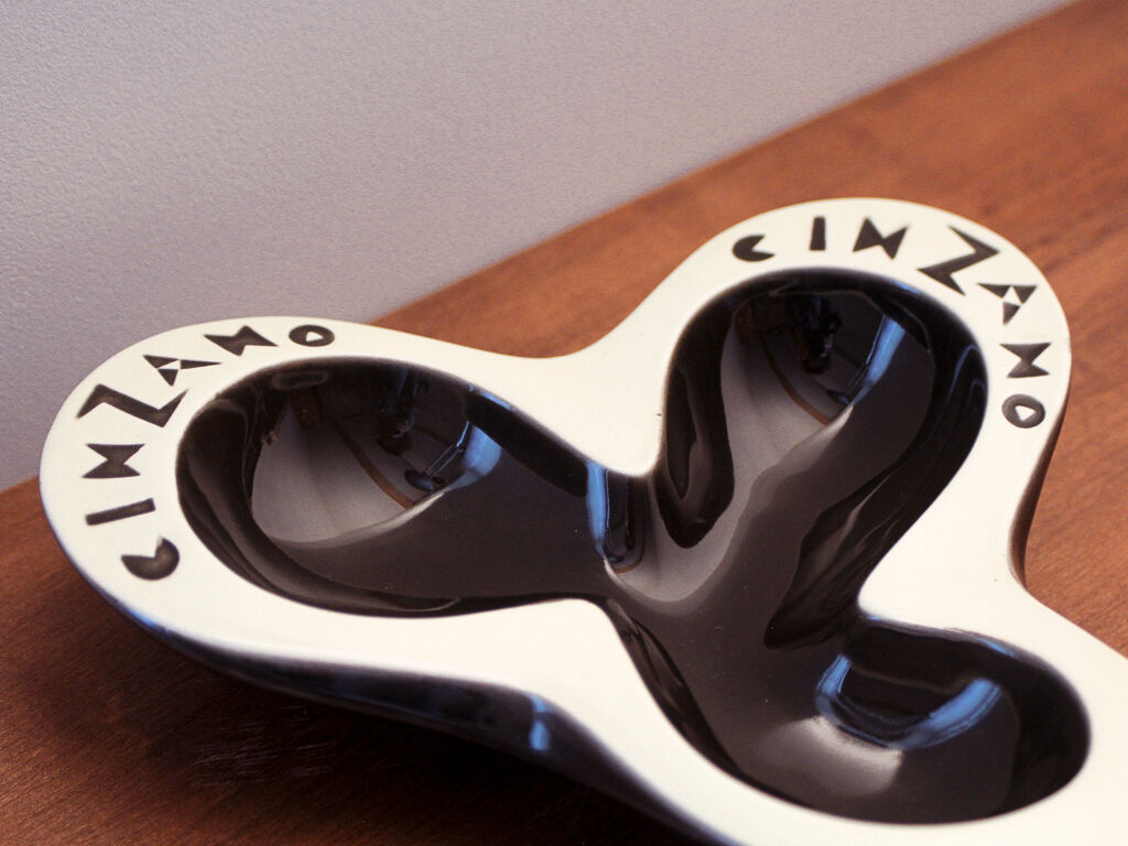 Empty pocket ashtray cinzano