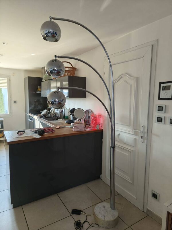 Lampadaire à Trois boules par Goffredo Reggiani , Italie, 1960