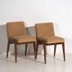 Mid Century Style Chairs (c.1940). Set of 2 pieces