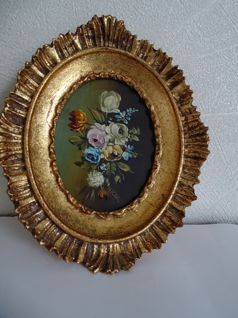 Oil paint on copper.