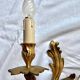 Pair of gilt bronze wall sconces, Louis XV rocaille style