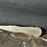 12 silver mocha spoons with flower decoration dating from 1916