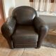 CLUB armchair. Leather.