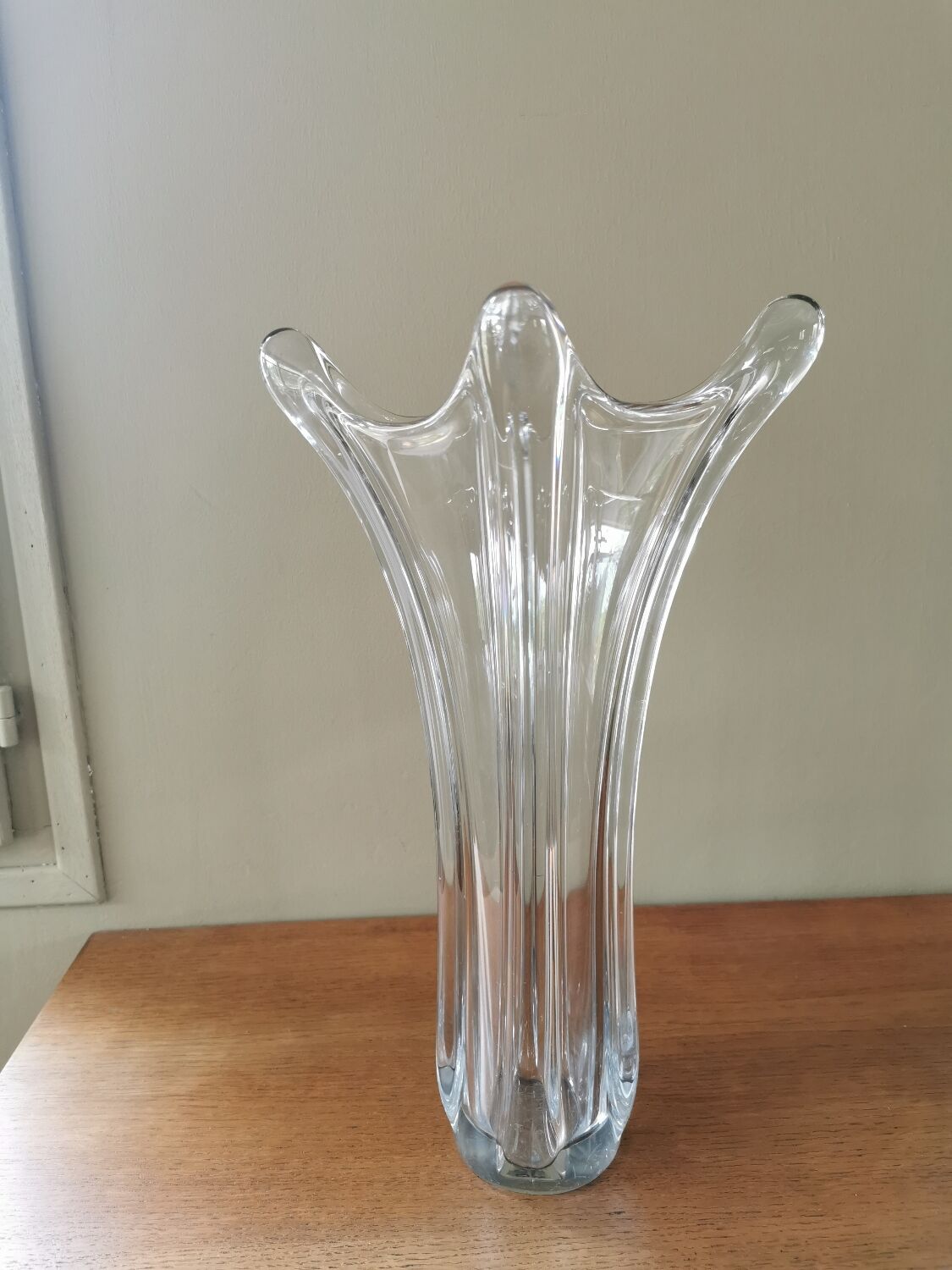 Vintage crystal vase