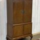1950s English buffet bar in walnut and walnut burl.