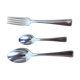 Ercuis silver metal, birth or baptism cutlery box