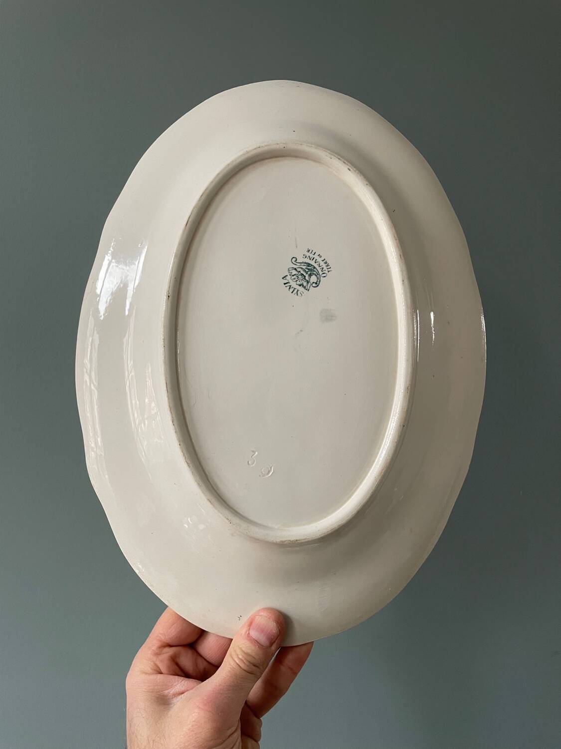 Série de plats ovales Terre de Fer 1900