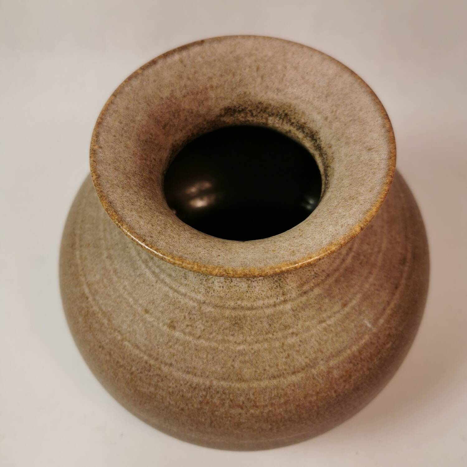 Vintage signed and numbered stoneware vase