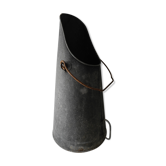 Ancien seau charbon zinc old zinc coal bucket zinkkohleeimer déco rustique