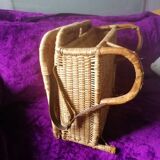 Wicker folding chair