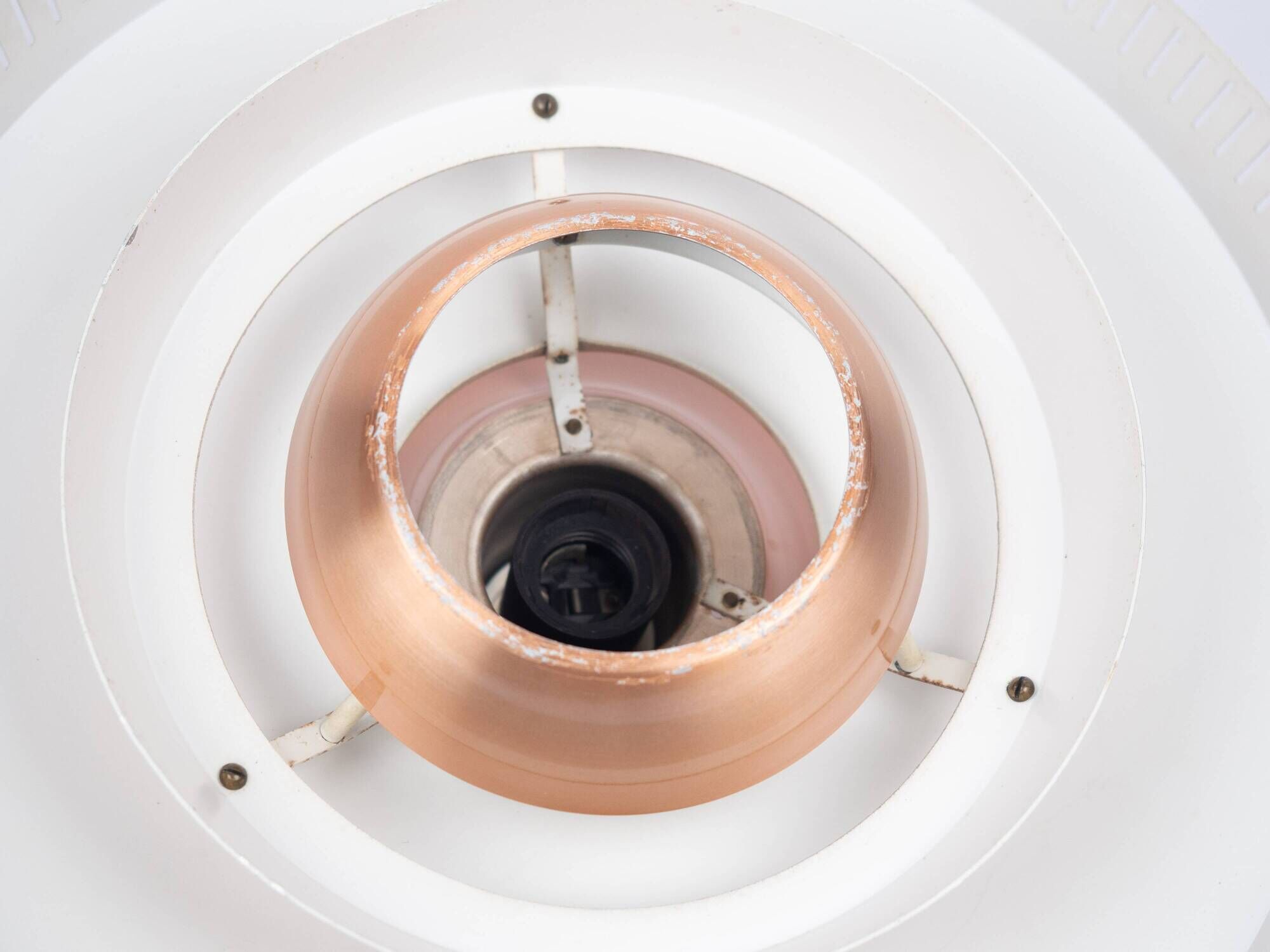 Danish vintage copper lamp from 1960s