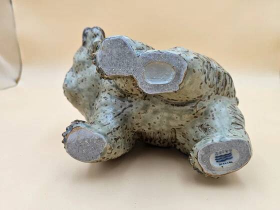 Royal Copenhagen glazed bear by Knud Kyhn 1950s rare