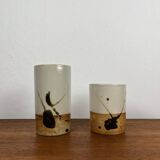 Set of 2 vases / pencil holders "La Colombe", 1950/60