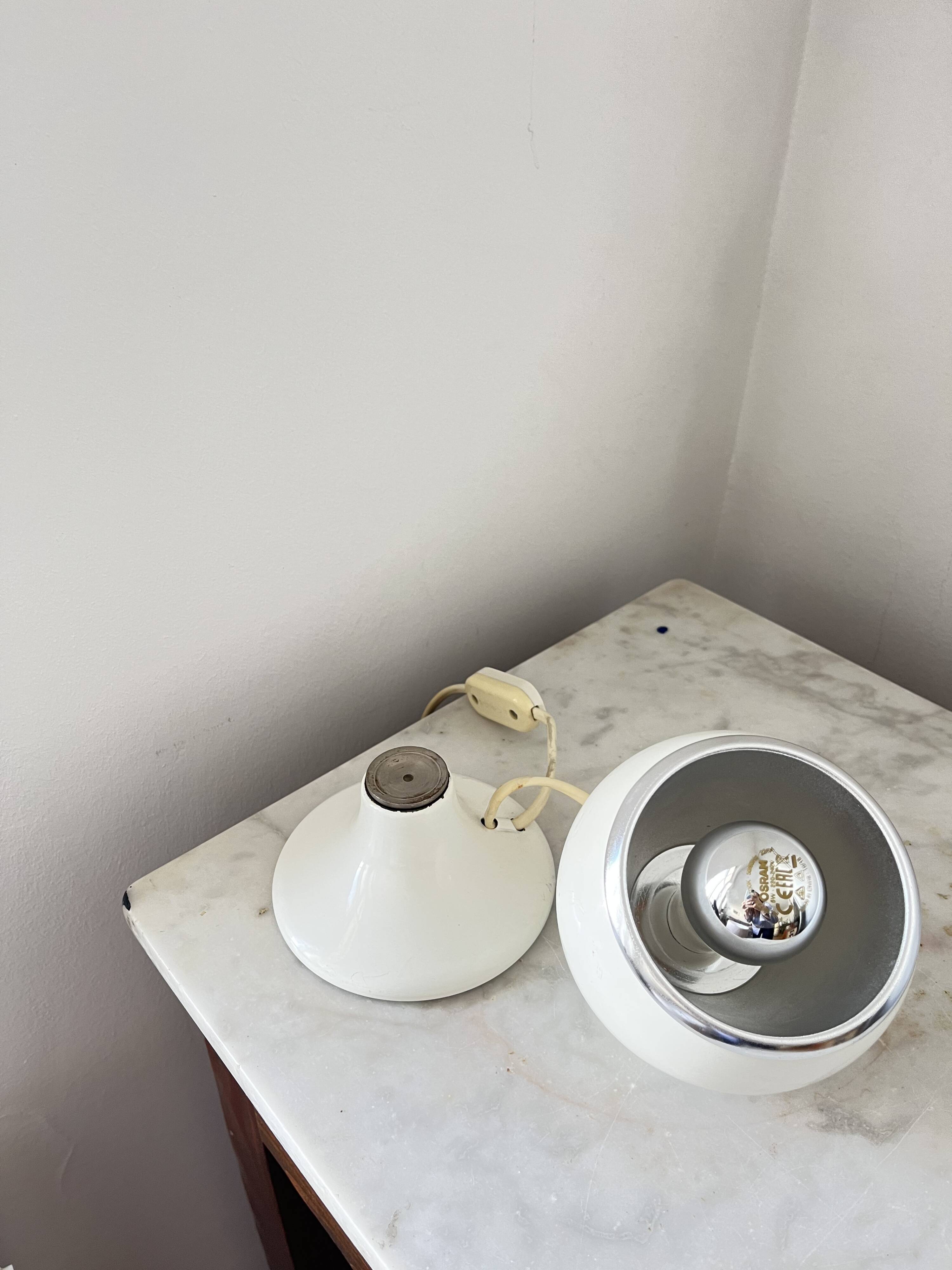 Rare LUCI Mod. C414 Magnetic Eyeball Table Lamp, Space Age Italy 1970s