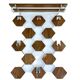 Large Scandinavian Wall Coat Rack , Wood