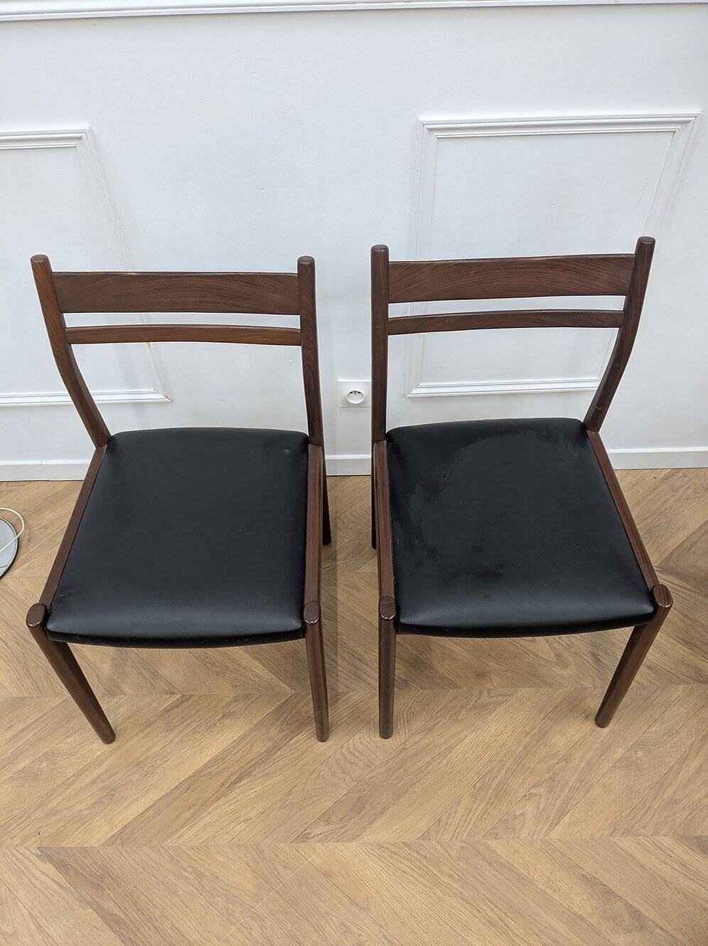 6 chaises scandinave vintage