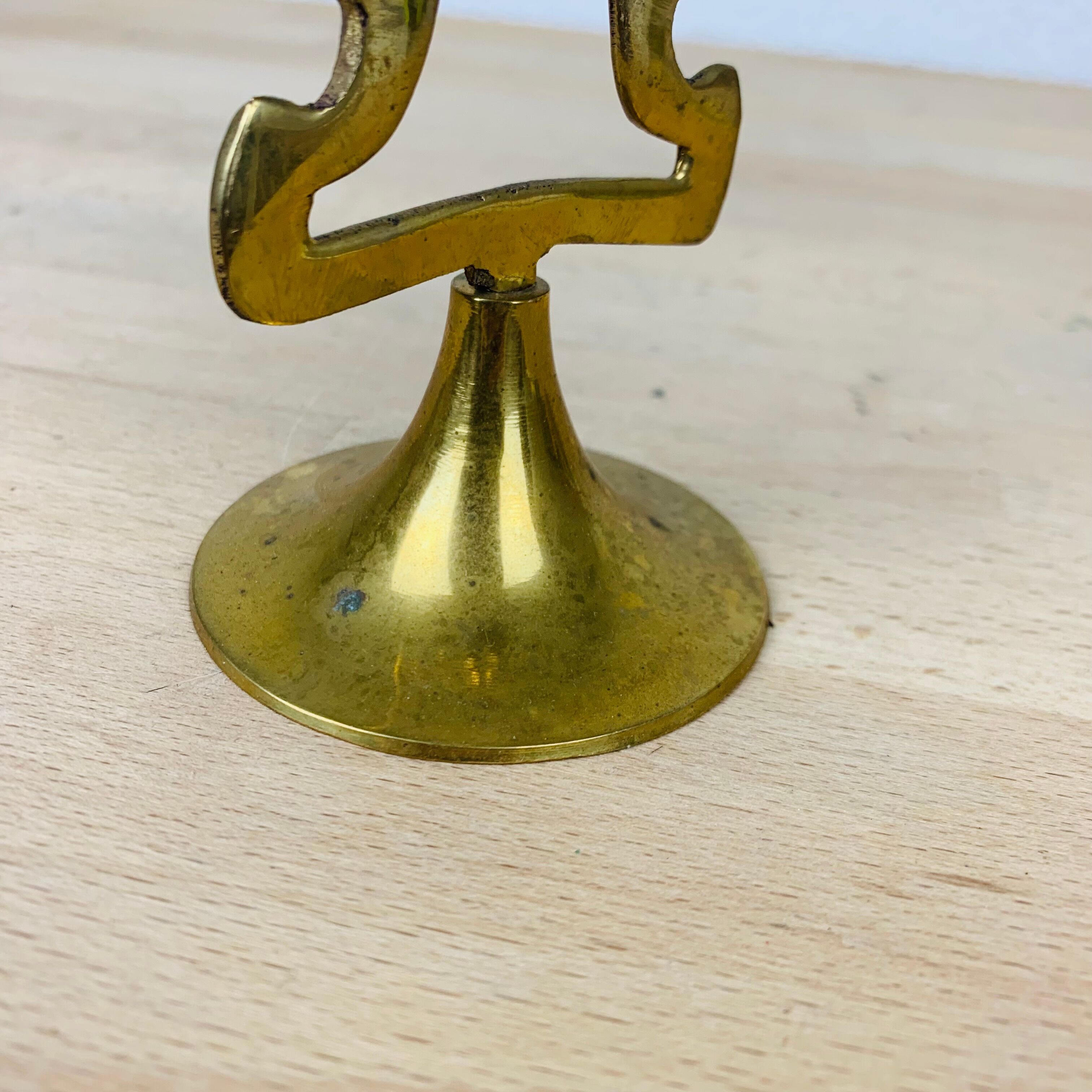 Bougeoir laiton nounours vintage