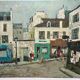 Lively street Jacques Bouyssou Oil on canvas