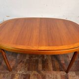 Mid century retro vintage teak extending dining table